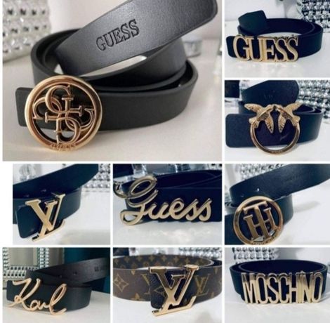 Skórzany Pasek Damski Guess CK Gucci Pinko Karl GG LV Tommy
