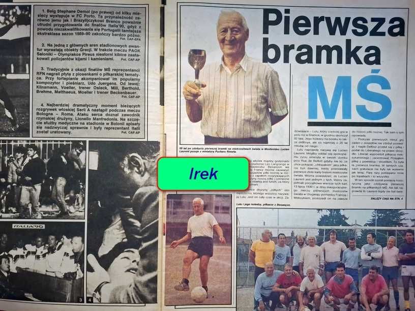 Miesięcznik "Piłka Nożna - Magazyn" - rocznik 1990