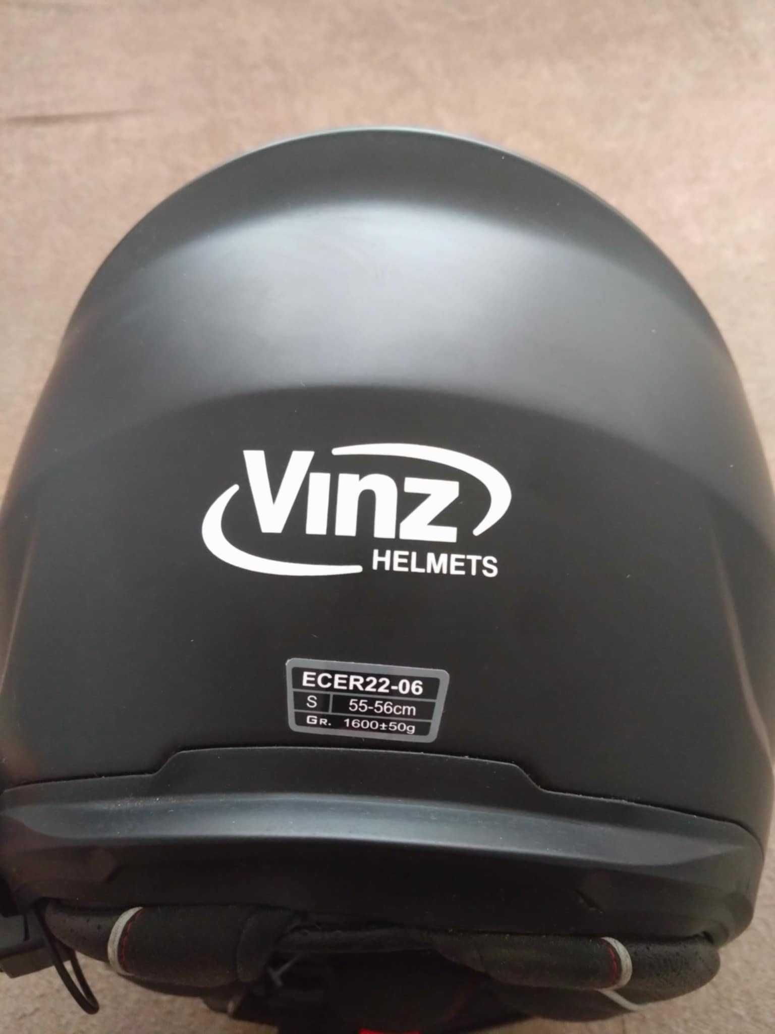 KASK motocyklowy Vinz z Bluetooth jak NOWY rozmiar S