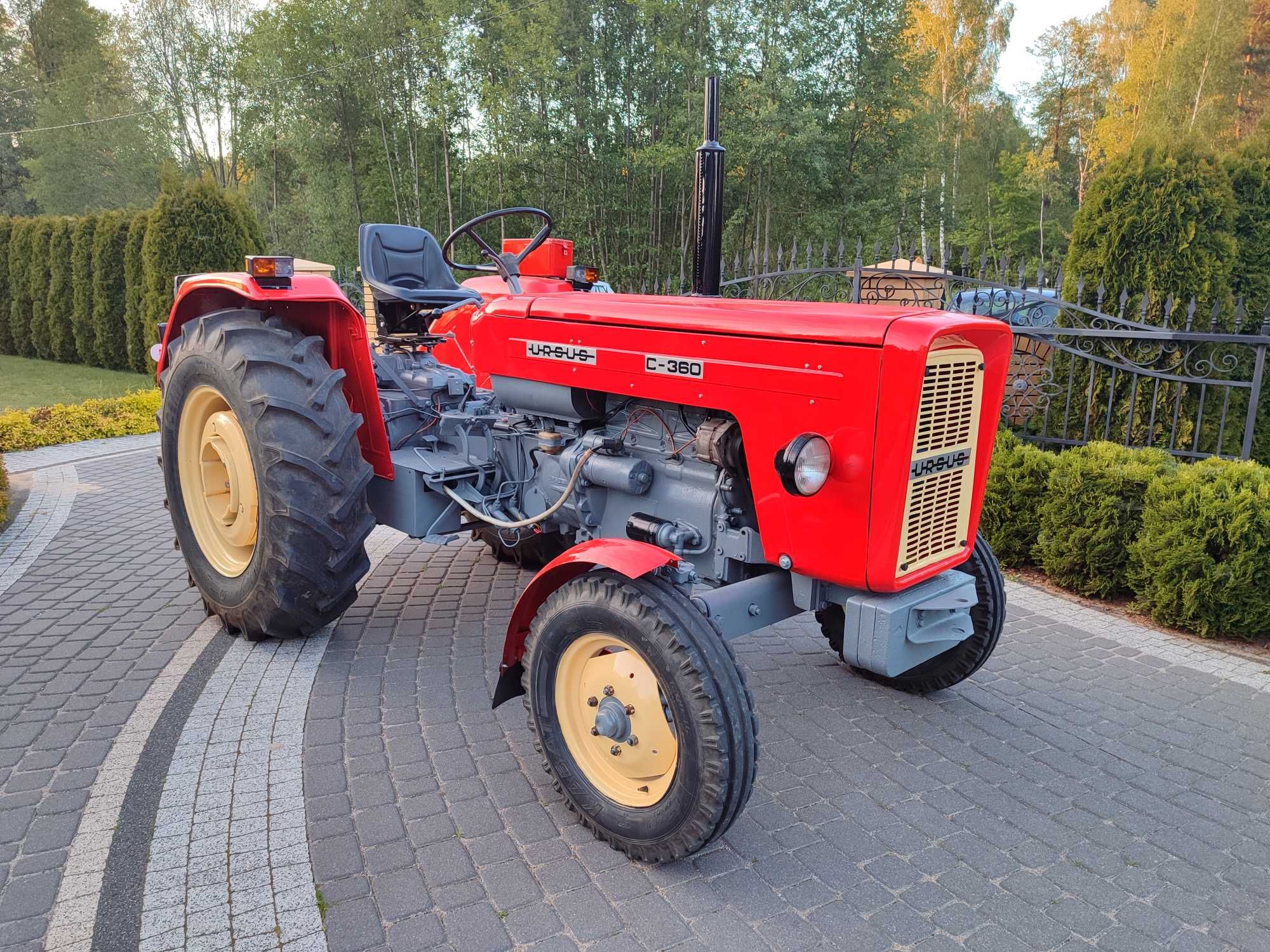 Ursus c360 po remoncie Nowe opony 1990 r