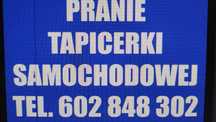 Pranie tapicerki samochodowej