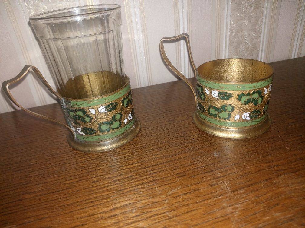 Підстаканники подстаканник Латунь Підсклянник