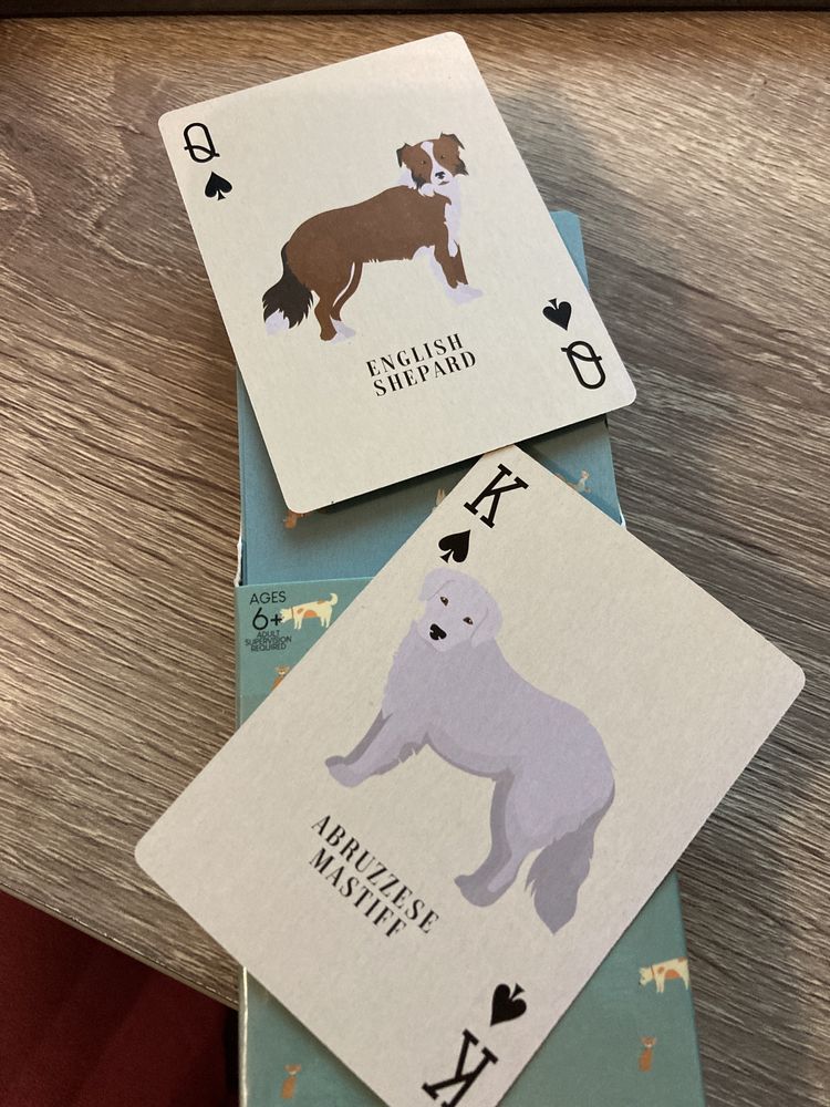 Karty do gry w pieski rasy psów talia