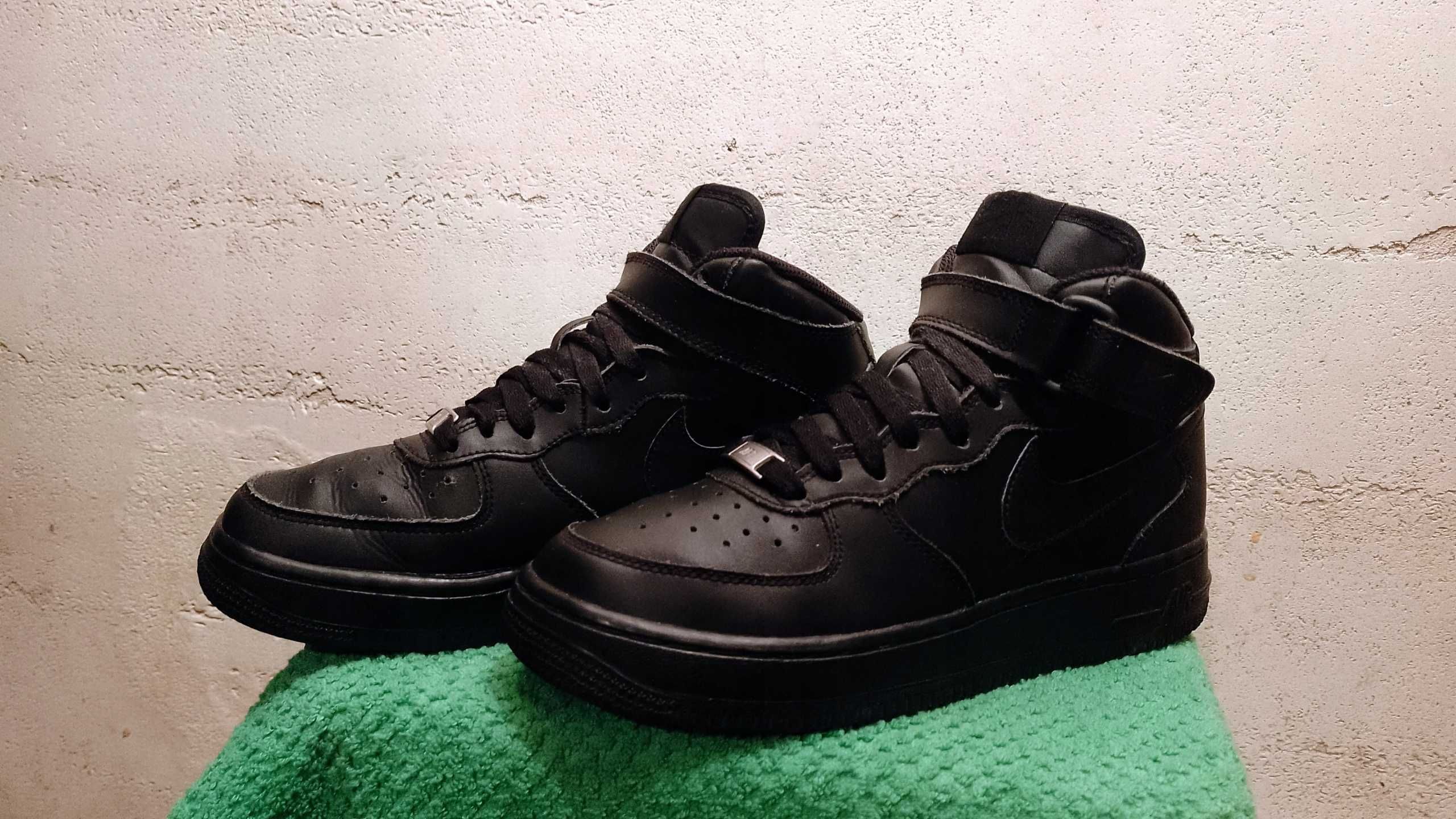 Wysokie sneakersy NIKE AIR FORCE 1 MID r.38 skóra stan bardzo dobry