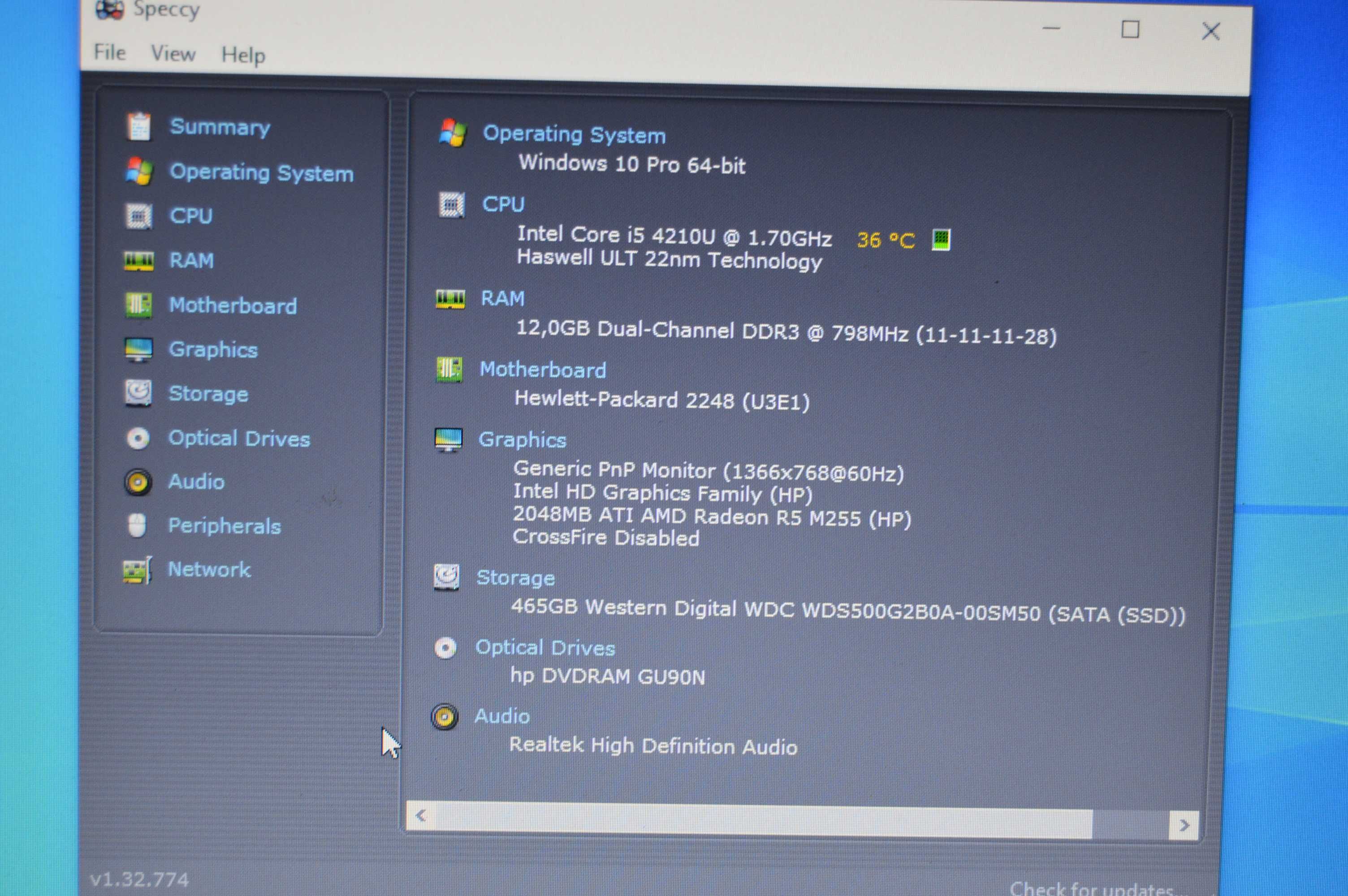 HP Probook 450 G2 (I5-4210U, 12GB Ram, 500GB SSD, R5 M255)