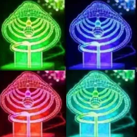 3D світильник-нічник «Спіраль» 7 кольорів