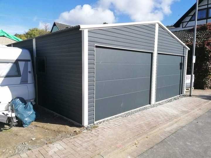 Garaż blaszany 7x9 Garaże blaszane Hale Wiaty Magazyn raty Tanio