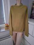 XL 42 bpc bonprix collection zielony sweter z golfem sweterek golf