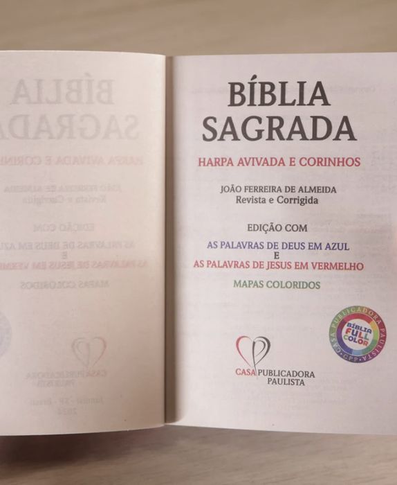 Bíblia Cruz Preta NOVA | ARC | Letra Maior