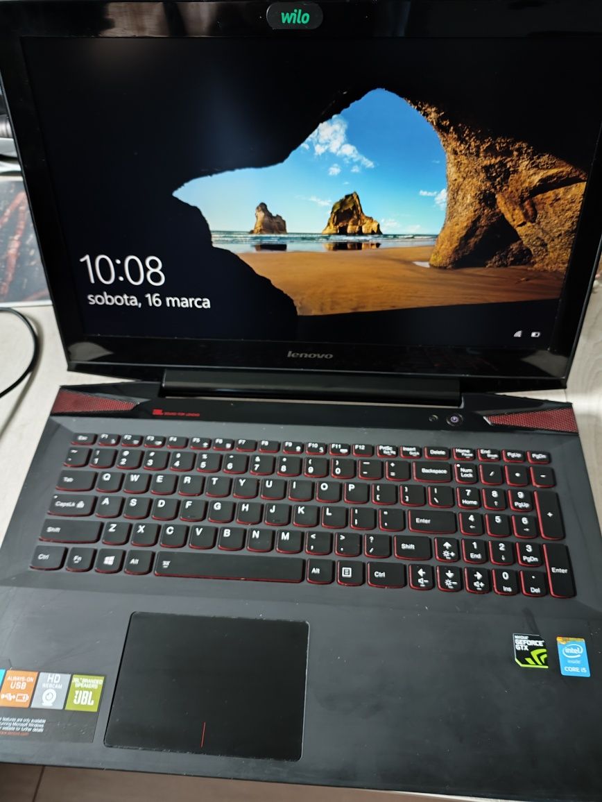 Laptop Lenovo Y50-70,dysk 500GB, i5-4210H, 16GB RAM, GeForce GTX 960M