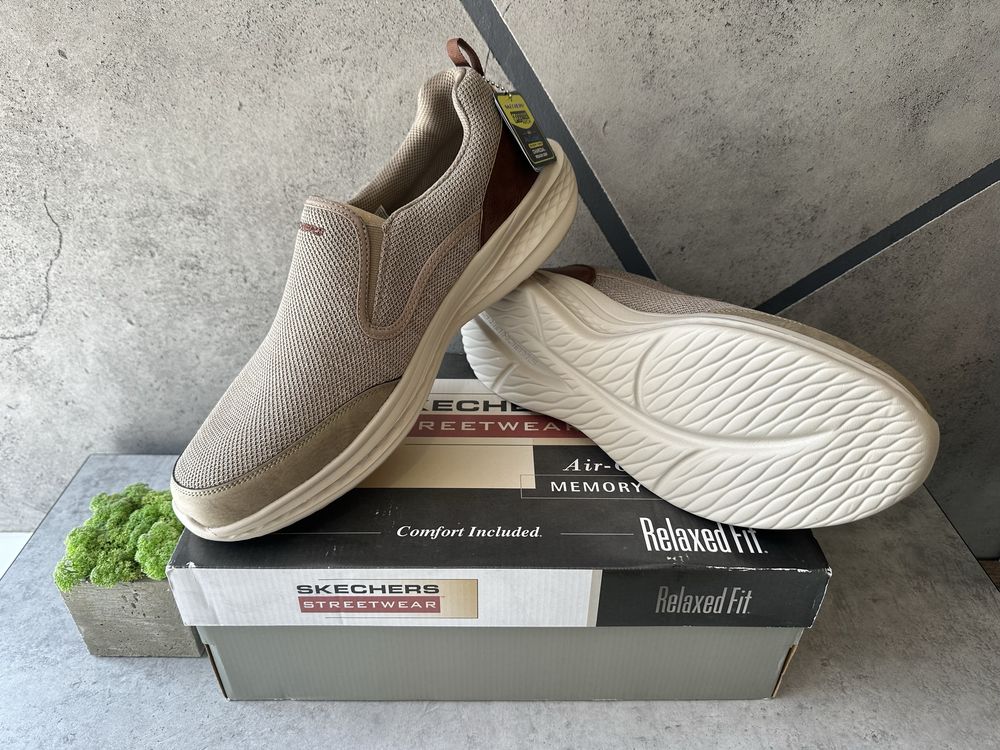 Розмір 48 Фірмові чоловічі сліпони Skechers кросівки кеди мокасини