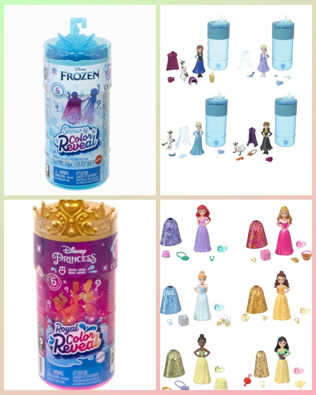 Набір-сюрприз Mattel Disney Princess Frozen Snow Color Reveal