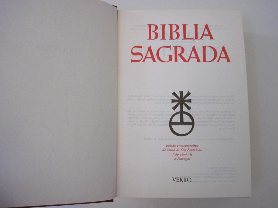 Bíblia Sagrada Ilustrada - edição comemorativa visita João Paulo II.