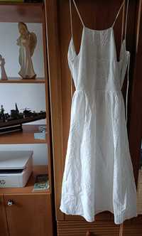 Sukienka biała długa + gratis