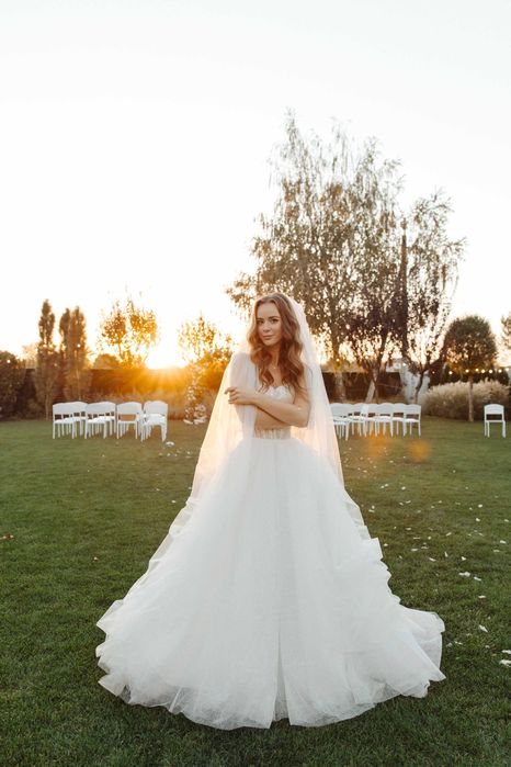 Неймовірна класична брендова ВЕСІЛЬНА СУКНЯ La Novia Couture