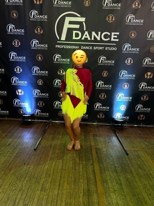 Сукня для бальних танців, латина, юніори