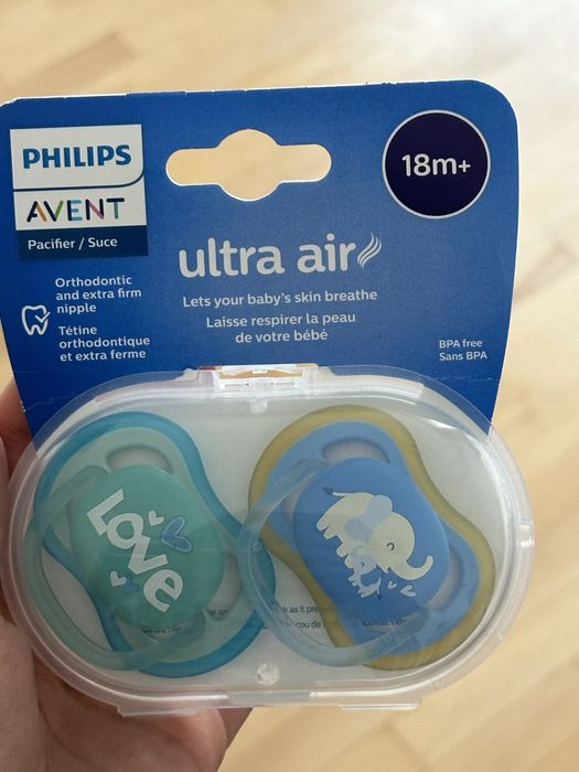Нові пустушки Philips AVENT Ultra Air 18м+
