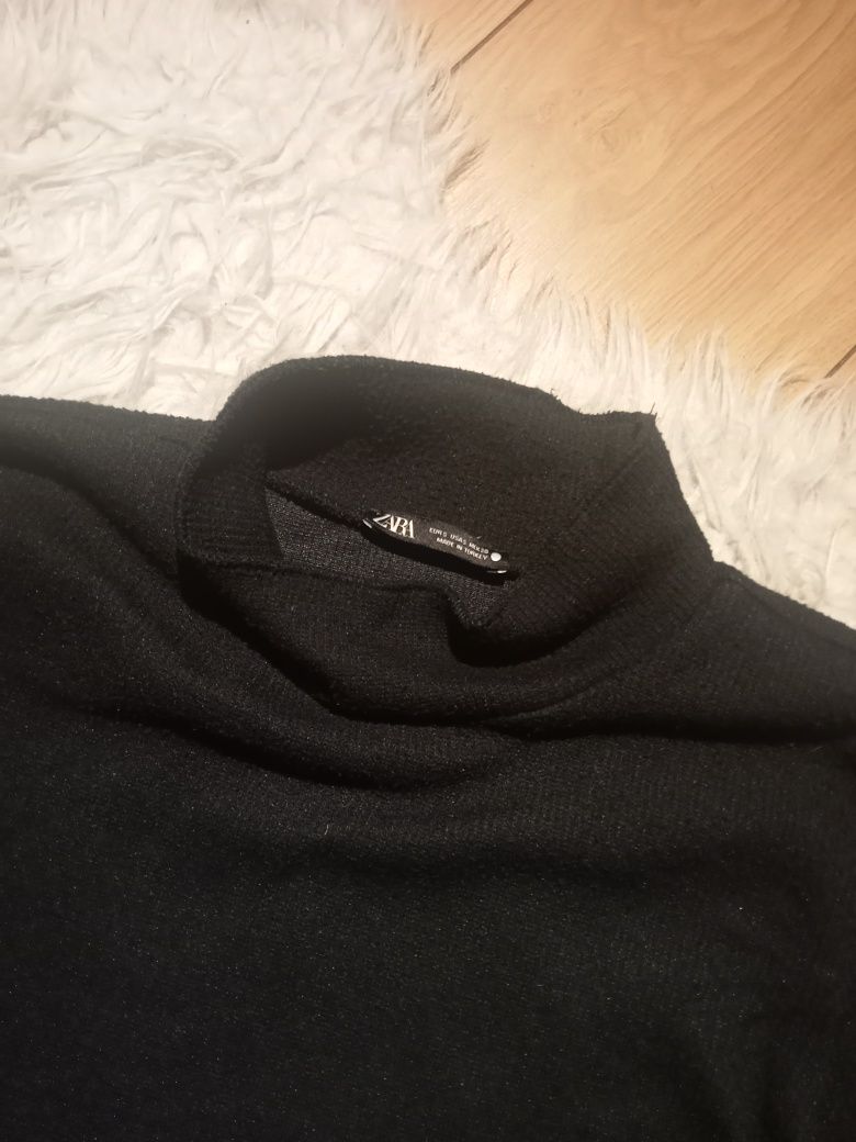 Bluzka Zara prążkowana z półgolfem rozmiar S