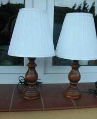 drewniane lampki/ lampy 2 sztuki