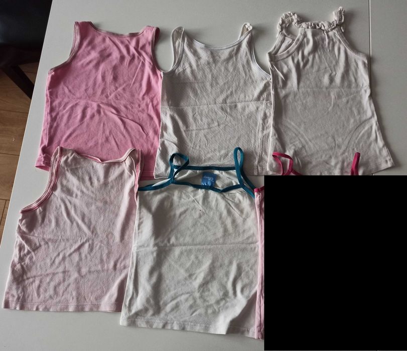 podkoszulki dla dziewczynki 5 szt. r. 98-122 Minnie Peppa Frozen