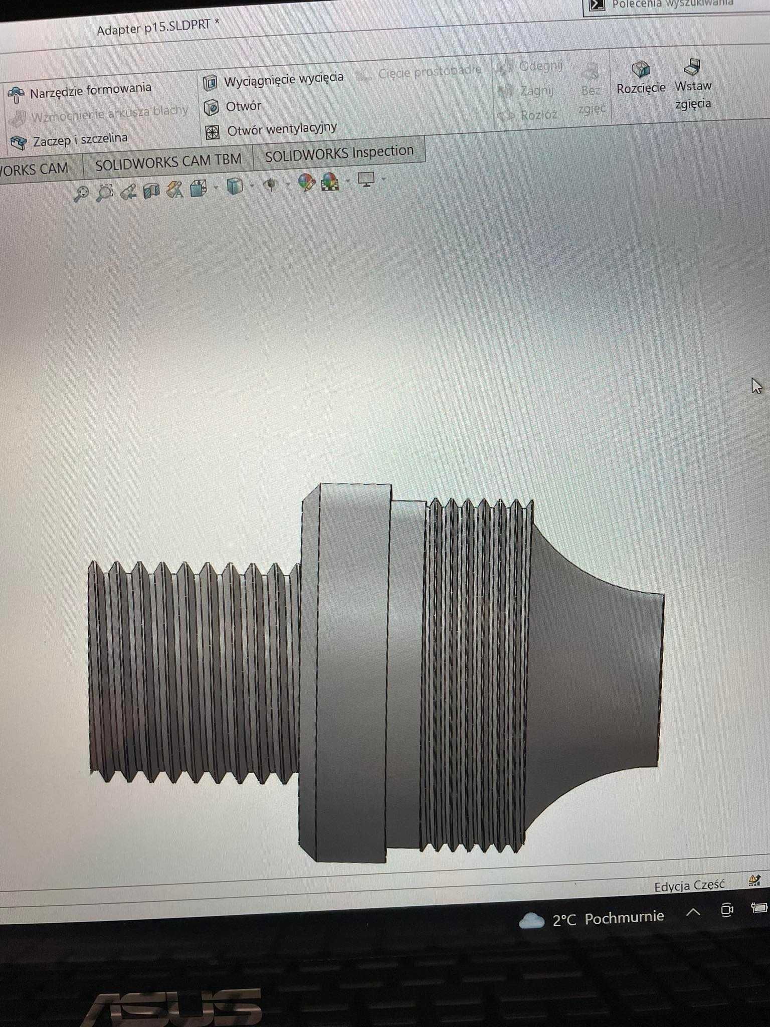 Adapter moderator 1/2-20 pod tłumik do Kral Arma Puncher i PP 750