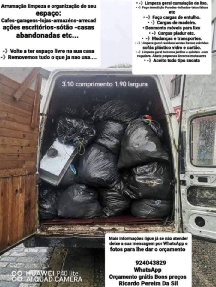 Recolha de Entulho madeira Pladur removemos tudo que ja nao usa