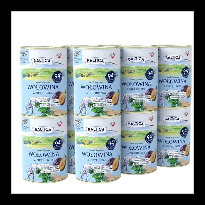 Baltica Karma mokra Przepiórka z wołowiną 6x400g