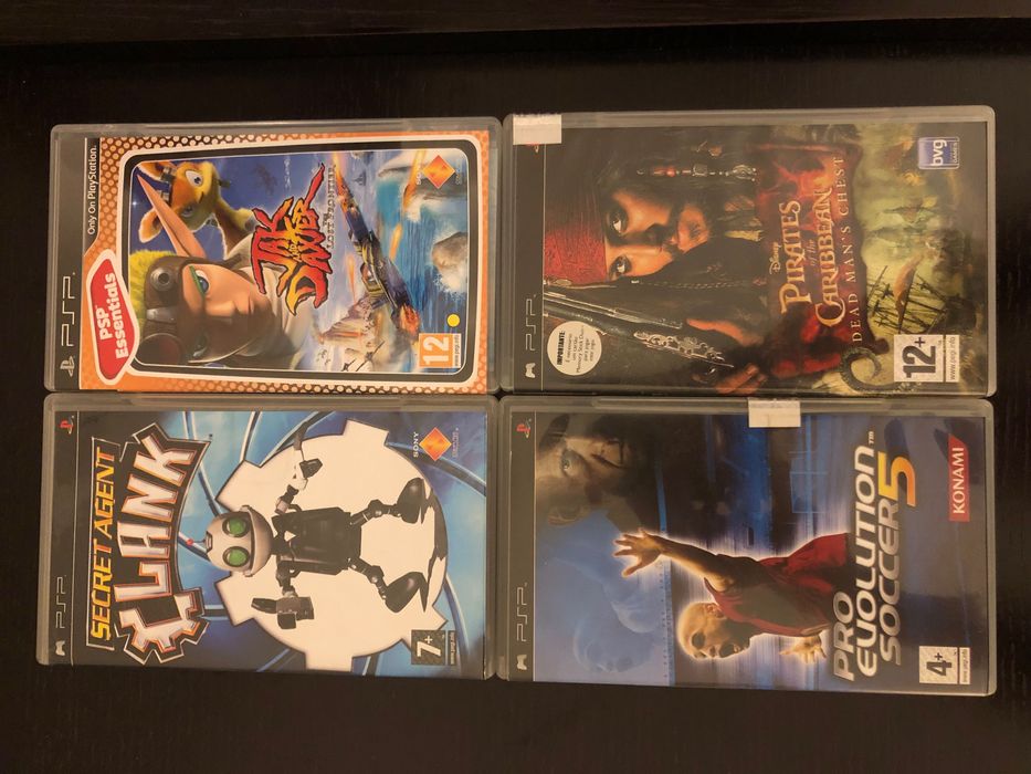 Jogos PSP (Jak and Dexter, Clank,…)