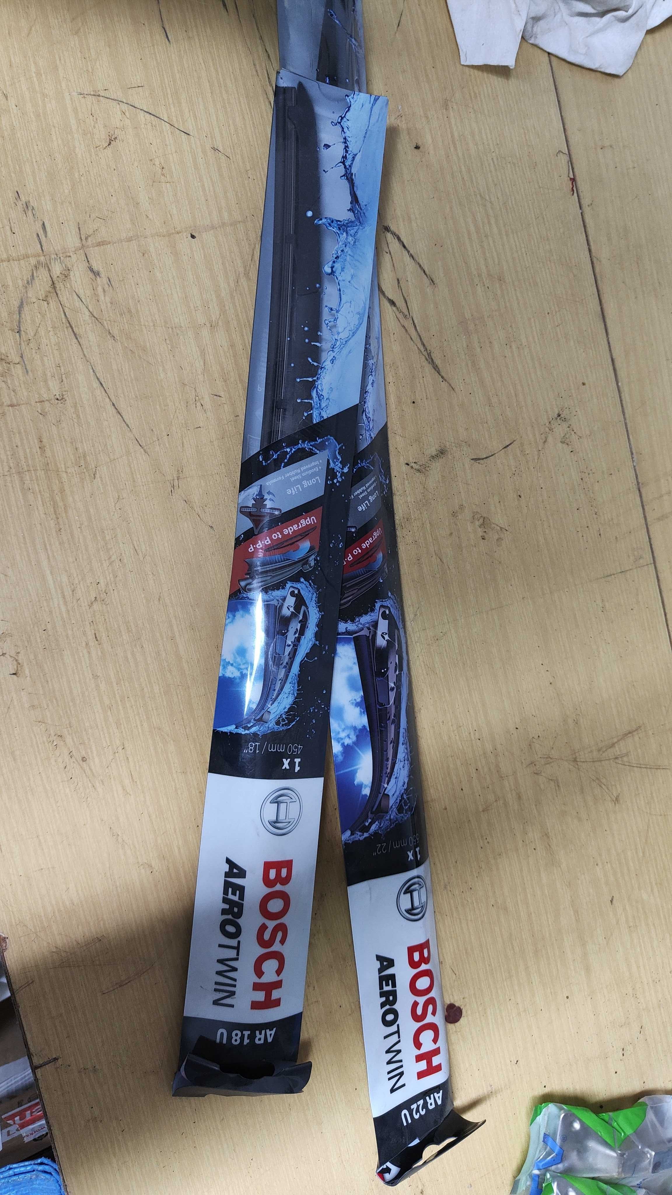 Dwie wycieraczki przód Bosh Aerotwin 450/550 mm
