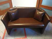 Sofa 3 osobowa z ekoskóry czekoladowy brąx