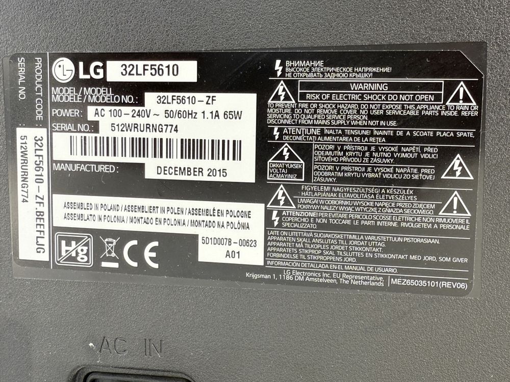 Telewizor LG 32LF5610 32 cale