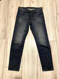Męskie jeansy zwężane Lee, model Austin, szare, W33/L34
