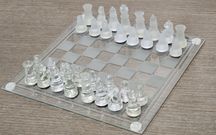 Шахматы стеклянные игра настольная