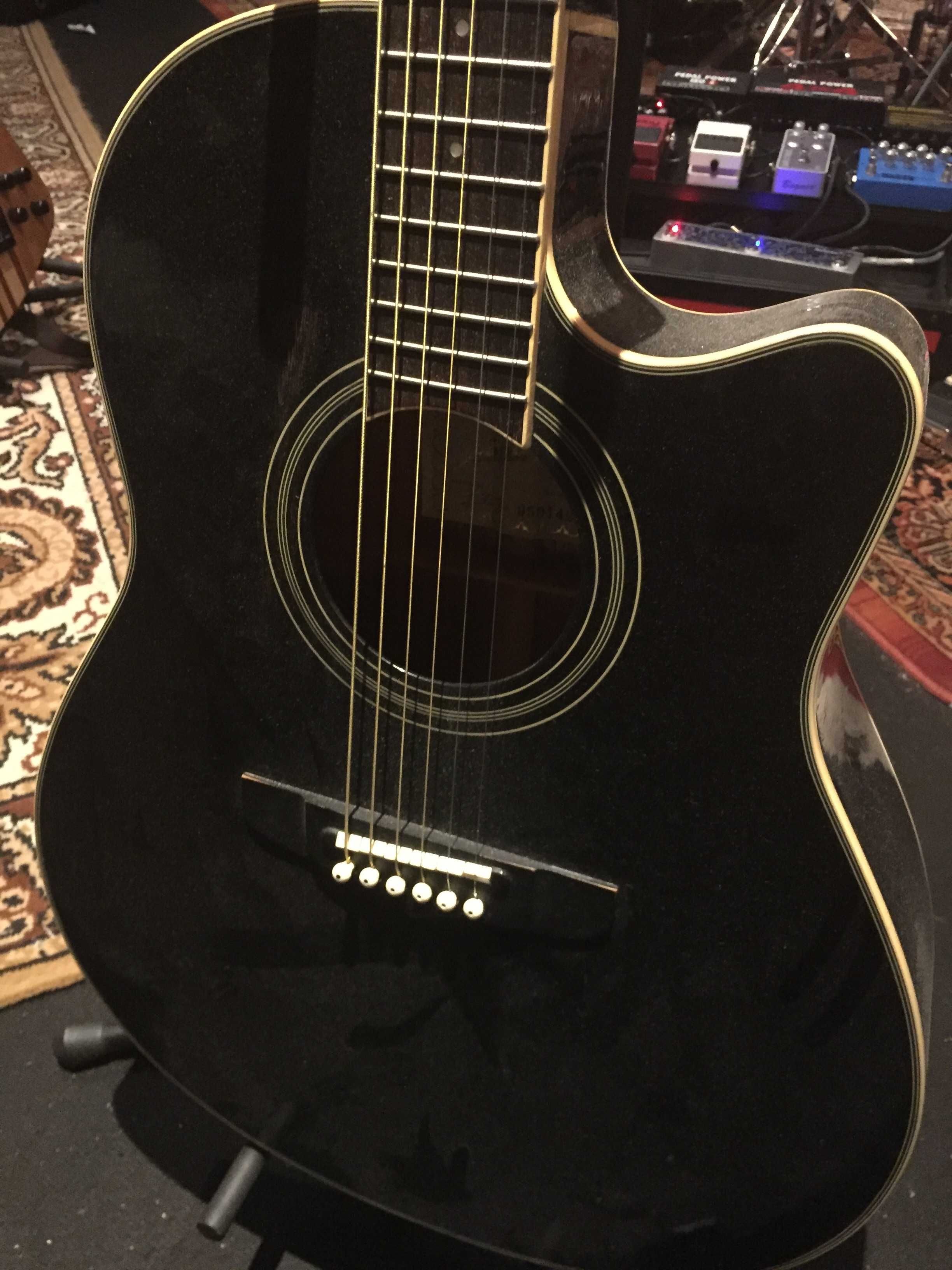 Fenix Guitarra Acustica Electrica - Preto
