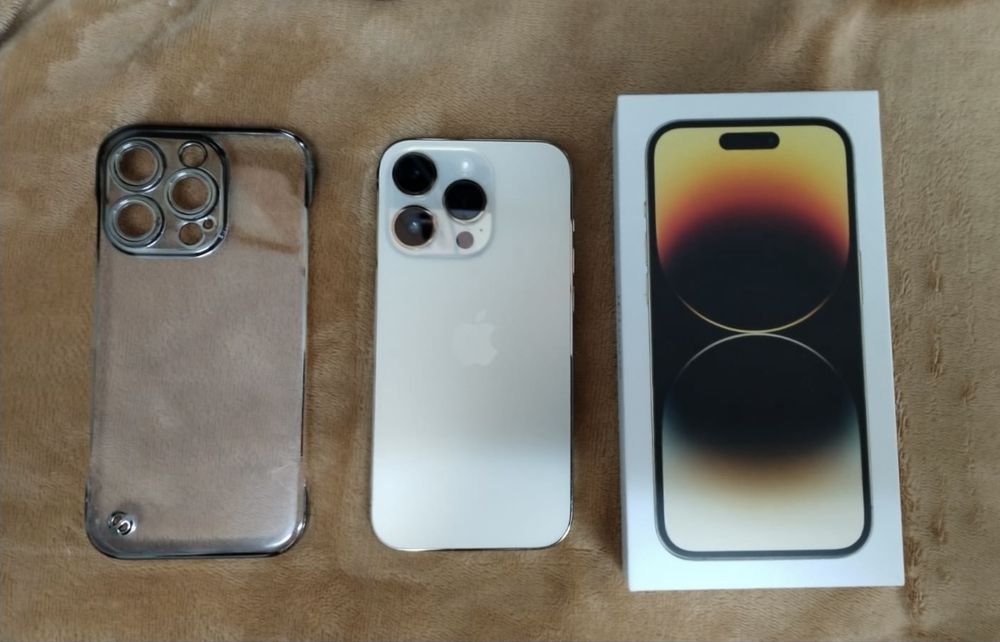 Iphone 14 pro cor dourado com 128gb