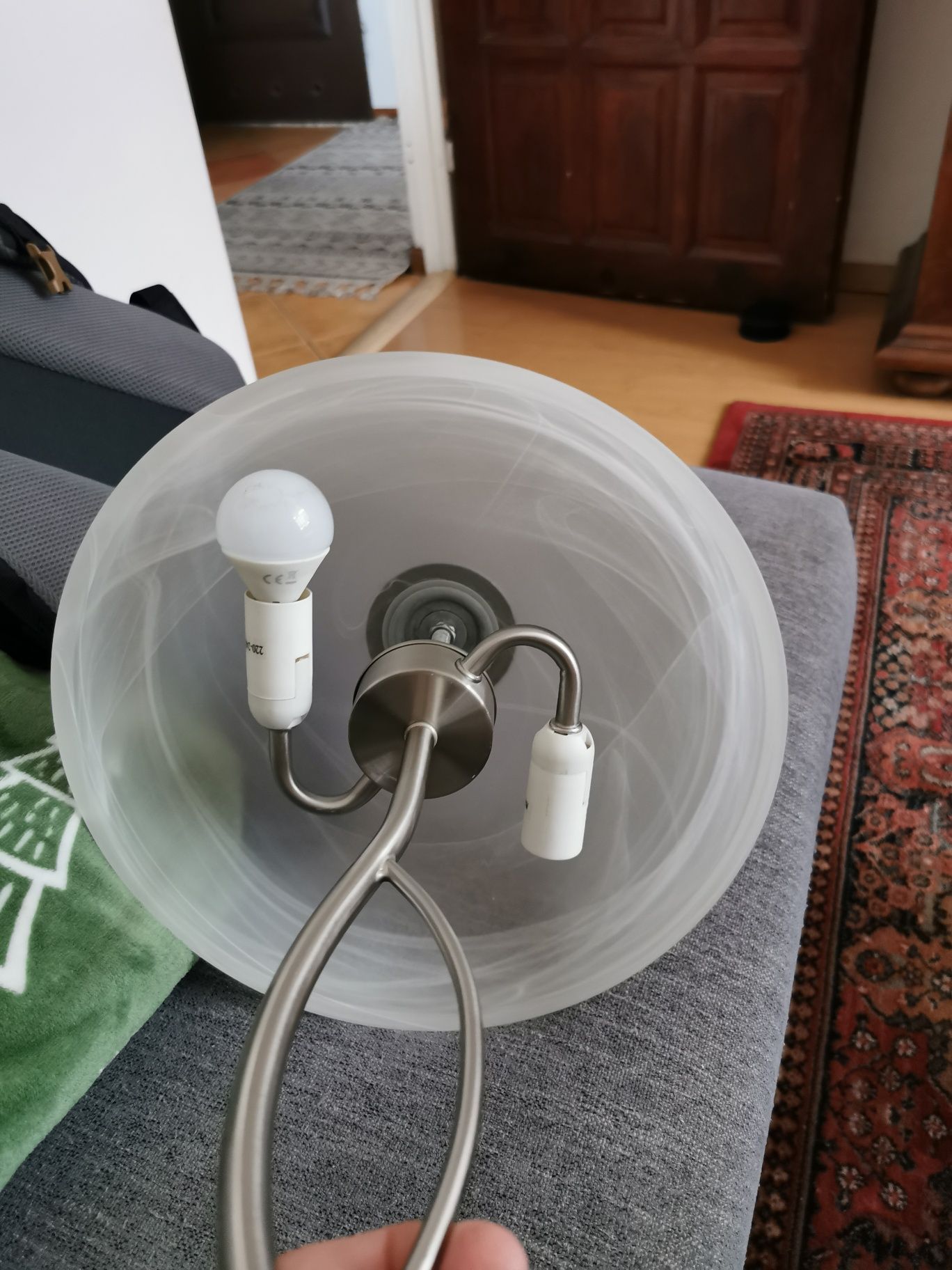 Lampa nocna metalowa