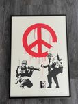 Banksy grafika "CND Soldiers" certyfikat rama reprodukcja