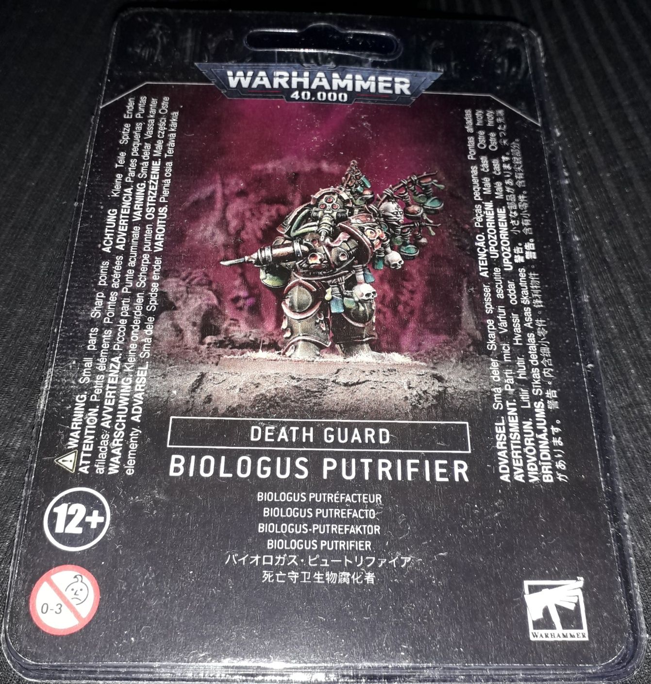Warhammer 40 000 Death Guard Biologus Putrifier. NOWE