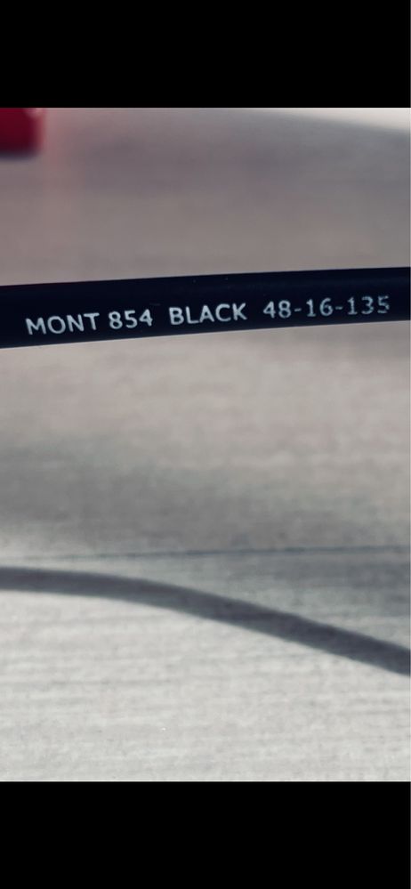 Okulary młodzieżowe unisex zerówki MONT BLACK