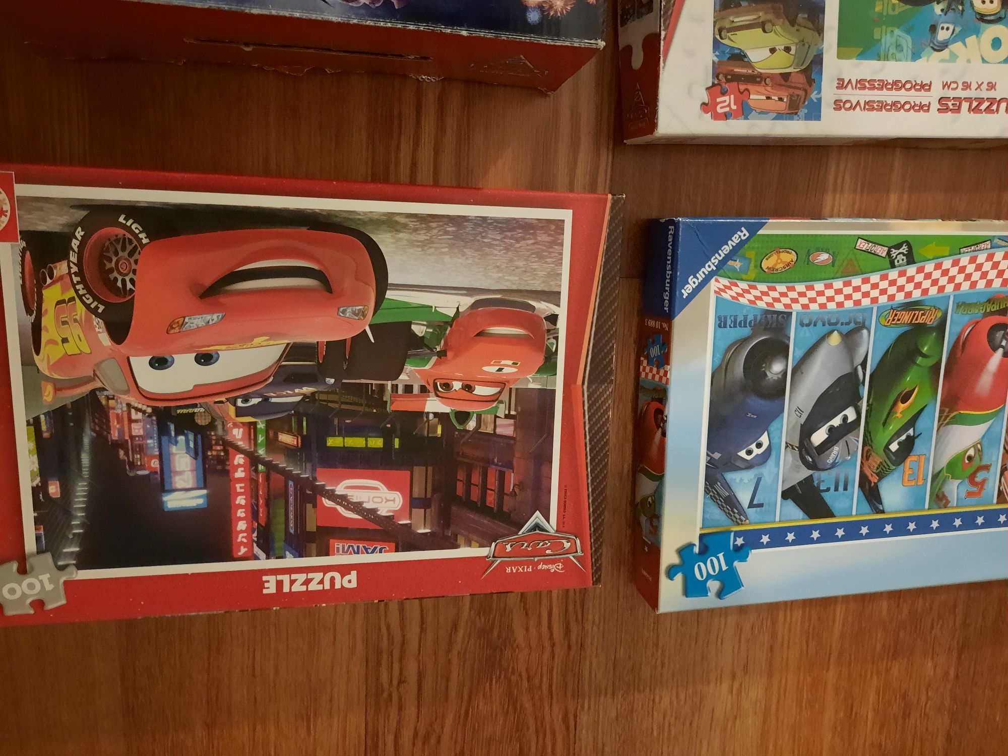 4 puzzles Disney Pixar cars, idades 3+ a 6+
