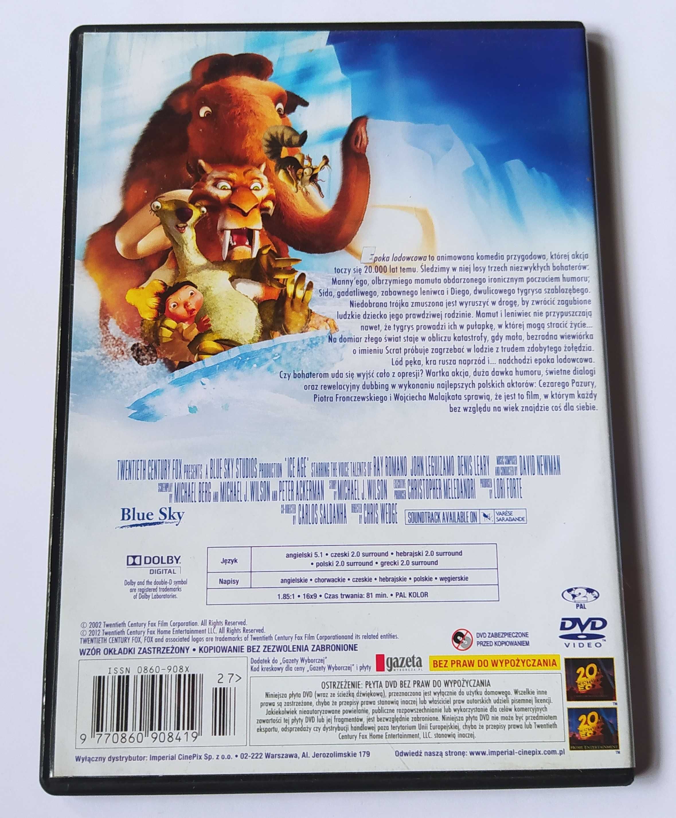 Epoka Lodowcowa - 3 x DVD