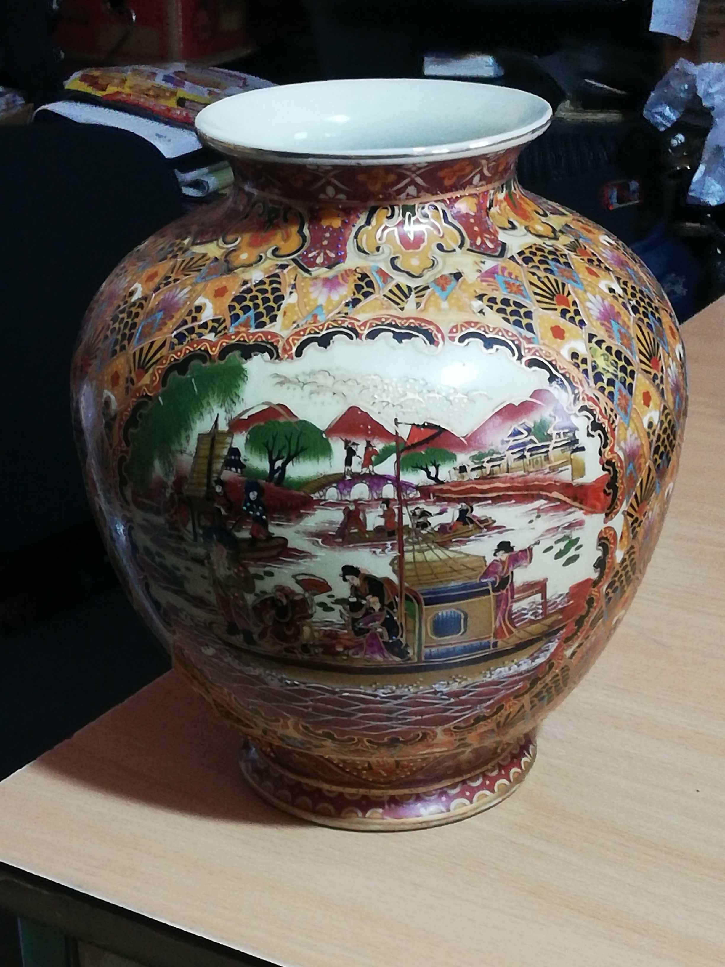 Stary duży porcelanowy wazon Chiński  PRL   L