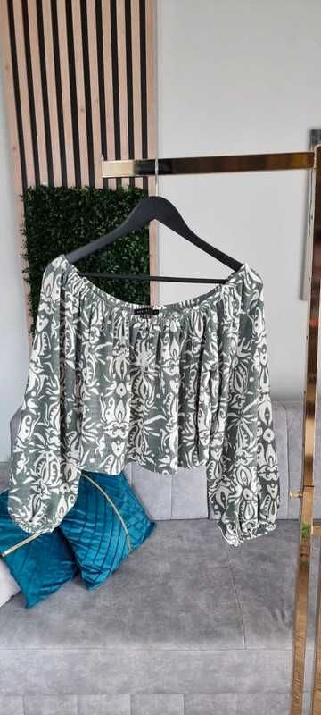 Bluzka z odkrytymi ramionami hiszpanka Mohito r.42/XL