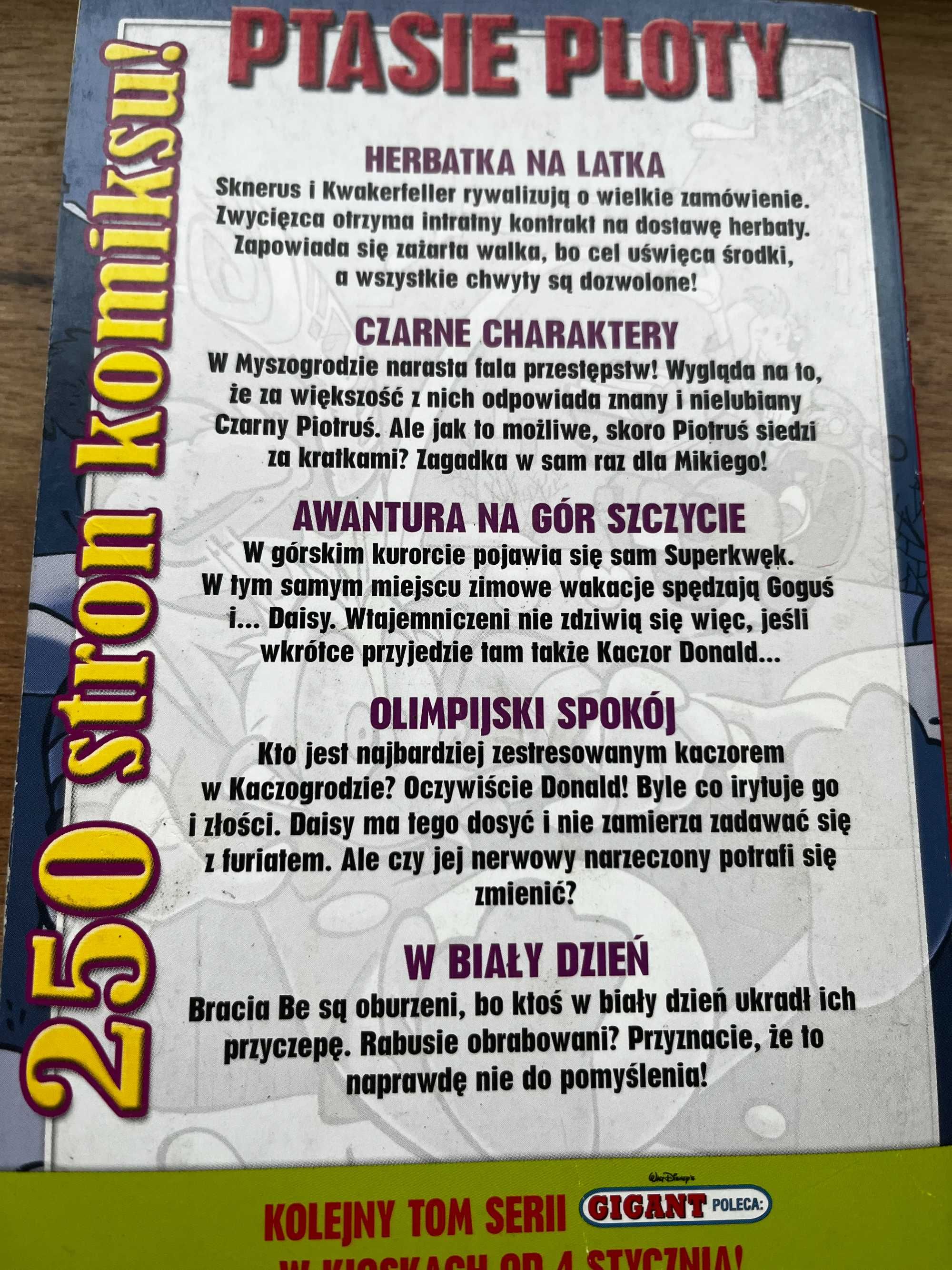 Komiks Gigant nr. XLVIII(nr. 48) Ptasie Ploty Stan idealny