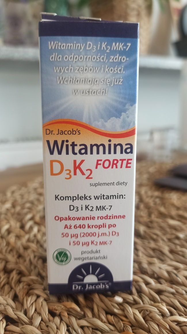 Witamina D3 z K2 FORTE-Dr.Jacob's