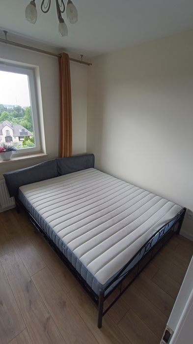 Łóżko 160x200 komplet (stelaż, materac, poduszka wezgłowia)