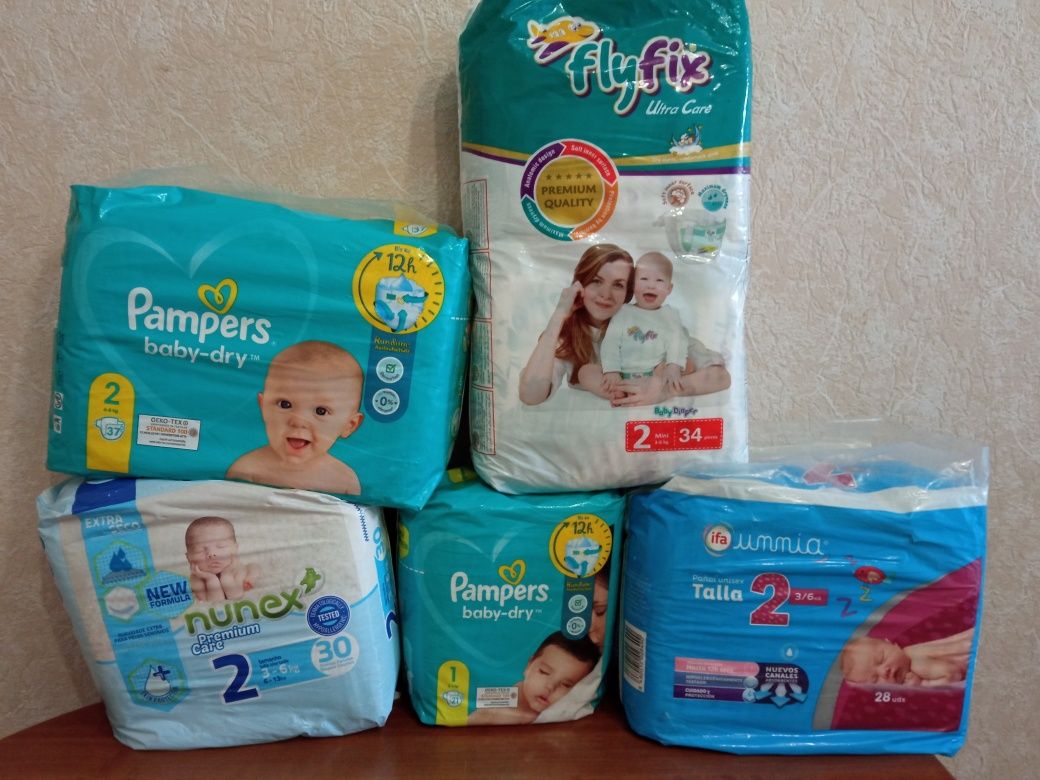 Памперси1, 2,3 розмір,pampers