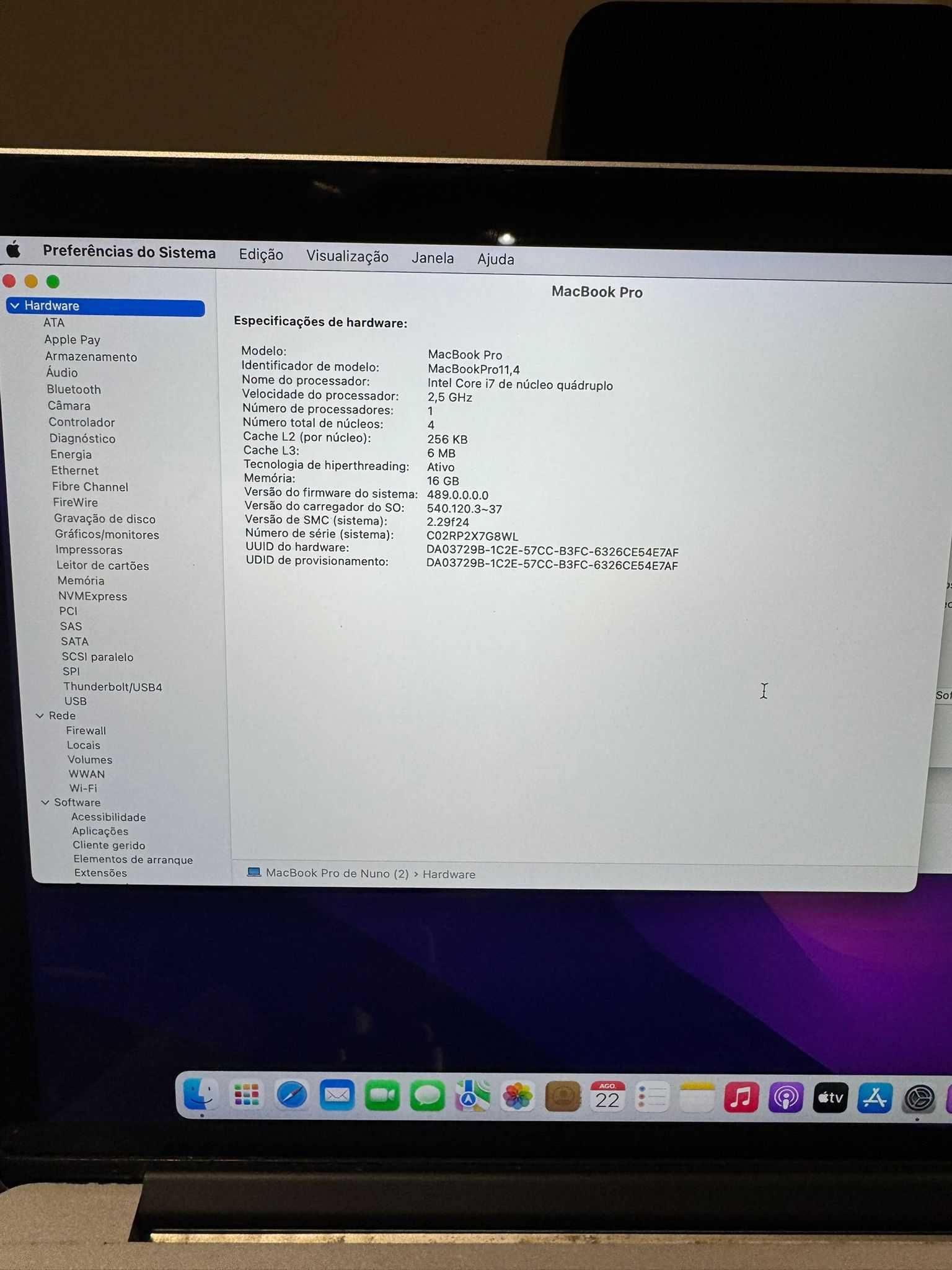 Apple Macbook Pro 15 polegadas 2015