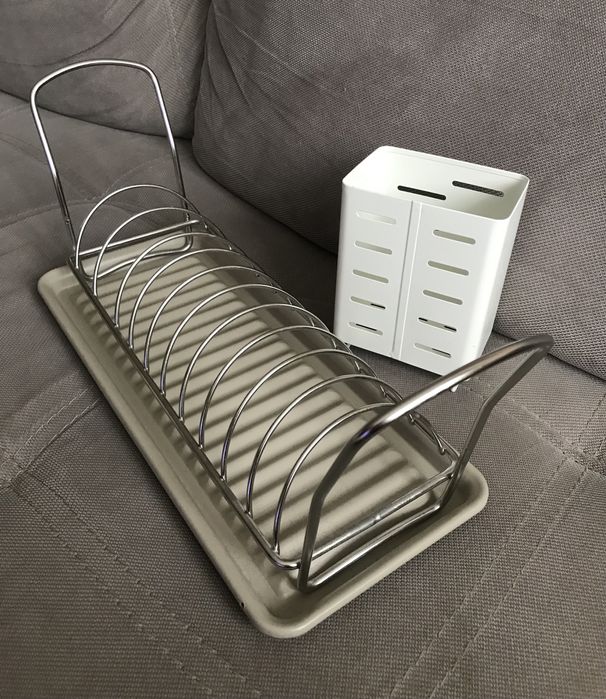 Zestaw Suszarka do naczyń + pojemnik na sztućce IKEA