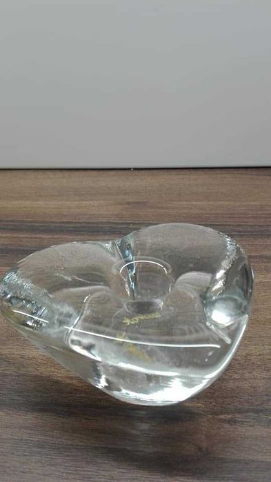 Swiecznik serce grube szkło